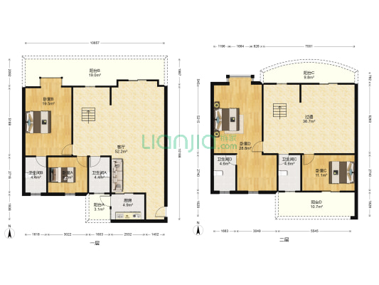 瑞和园 4室1厅4卫 236平方