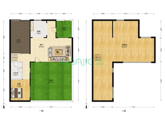 万科翡翠别墅 1室1厅1卫 150平方