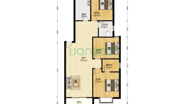 临江花园一期二手房实景图