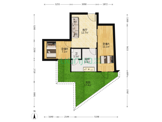 照壁巷21号 2室1厅1卫 33平方