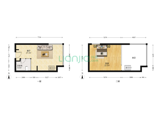 创智中粮锦云 1室1厅1卫 41平方
