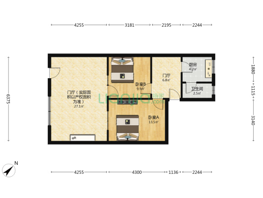 君平巷9号 2室0厅1卫 50平方
