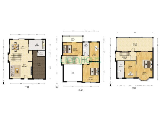 悦禧国际山庄 5室2厅3卫 197平方