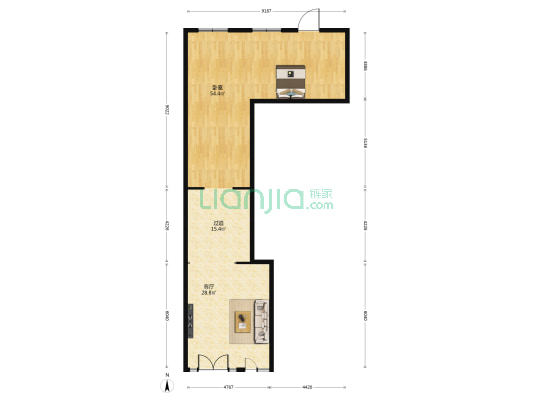 梅山东路 1室1厅0卫 602平方