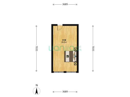 世纪皇冠 1室0厅0卫 39平方