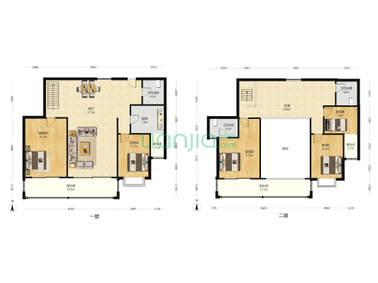 邮电宿舍 4室1厅3卫 259平方