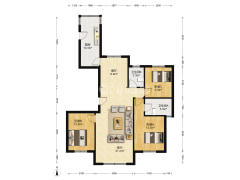 户型方正采光充足     环境好-涿州祥云瑞景小区户型图
