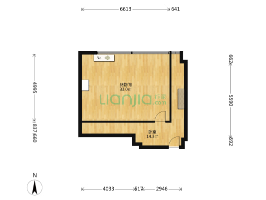 天恒国际大厦 1室0厅0卫 73平方