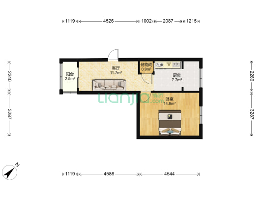 集贤巷43号 1室1厅0卫 89平方