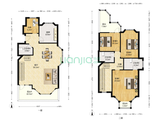 姑苏花苑 4室1厅3卫 157平方