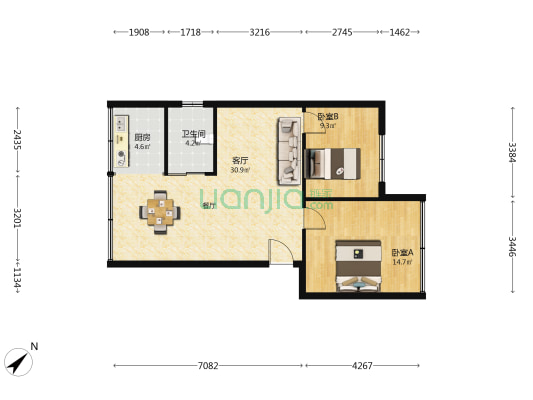 观水路149号 2室1厅1卫 70平方
