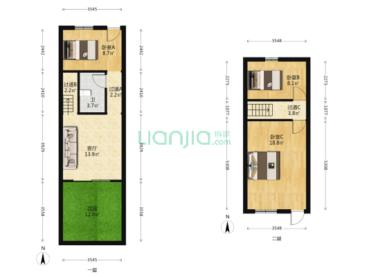 吴家 3室1厅1卫 81平方