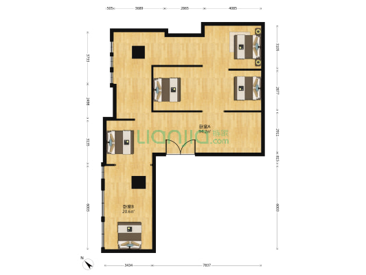 和昌中心 2室0厅0卫 185平方