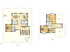 北京院子 4室3厅 南 北-涿州北京院子户型图