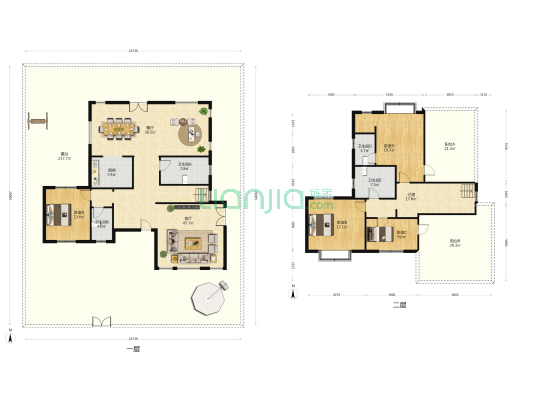 北京院子 4室2厅4卫 251平方