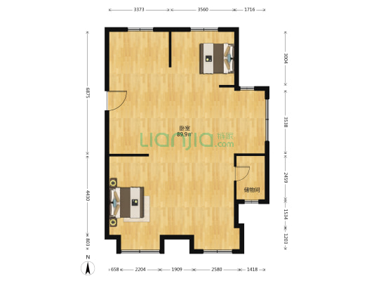 文昌小区东区 1室0厅0卫 122平方