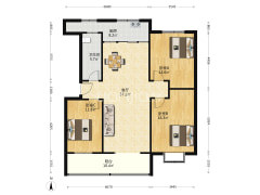 视野好采光充足，明厨明卫经典开间，通风好-驻马店林栖园户型图