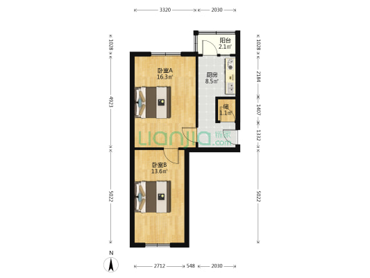 国民街 2室0厅0卫 53平方