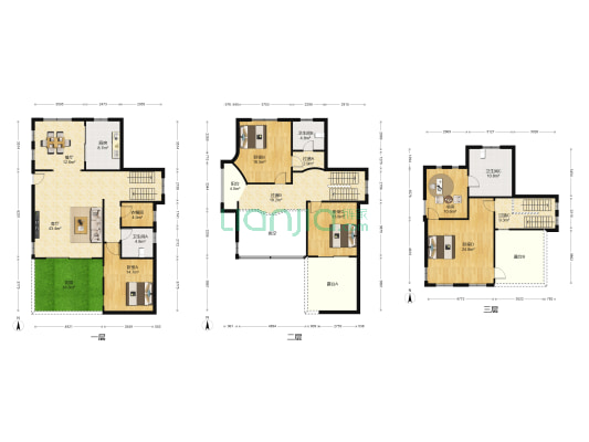 保利叶语(别墅) 5室2厅3卫 241平方