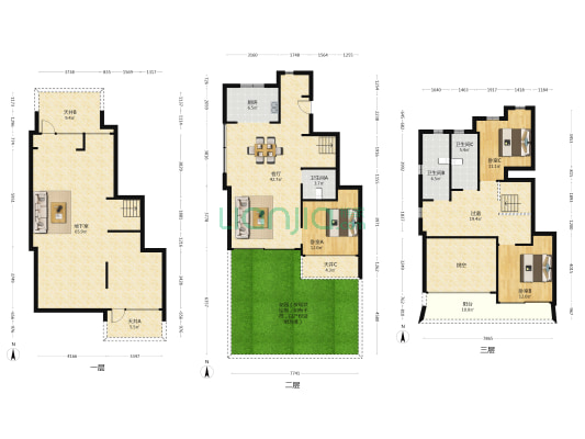 宸风云庐C区 3室1厅3卫 248平方