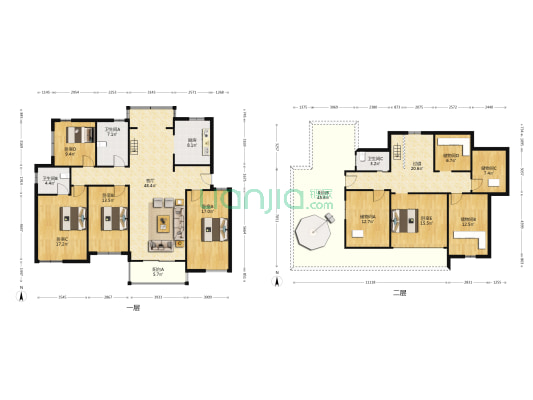横桥沈合苑 5室1厅3卫 147平方