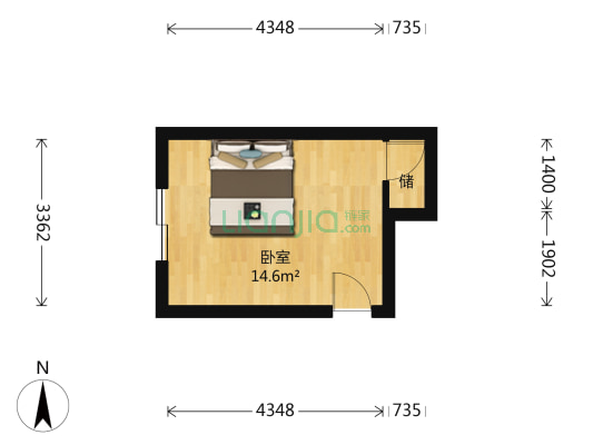 保山南里 1室0厅0卫 15平方