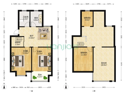 洋溪人家 2室1厅1卫 73平方