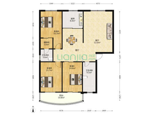 江夏区纸坊街沙羡街31号物汇再生公司集资房 3室1厅2卫 155平方