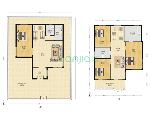 麒麟阁 4室2厅3卫 278平方