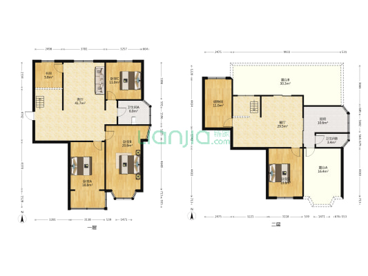 中兴北路 5室2厅2卫 216平方