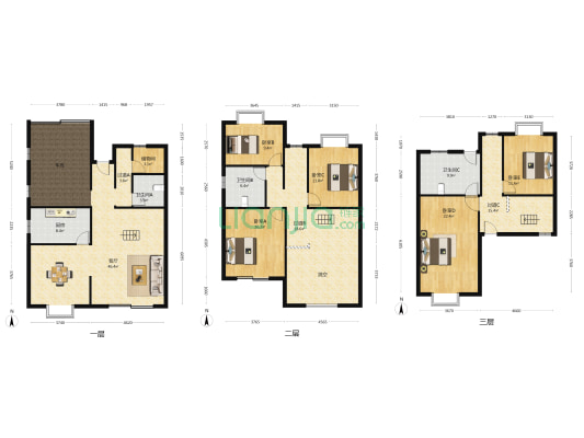 黎园别墅 5室1厅3卫 246平方