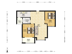 女朋友喜欢的社区 园林水系 看房方便 价格可议-涿州天伦湾一期户型图