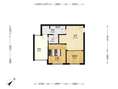 精装房，封闭式小区，业主自己住家装修-重庆天鸿龙宇金座户型图