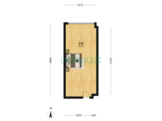 恒大同景国际城T组团 1室0厅0卫 55平方