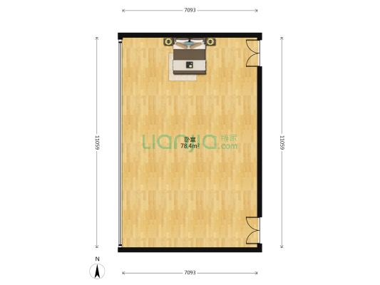 保利中心 1室0厅0卫 120平方