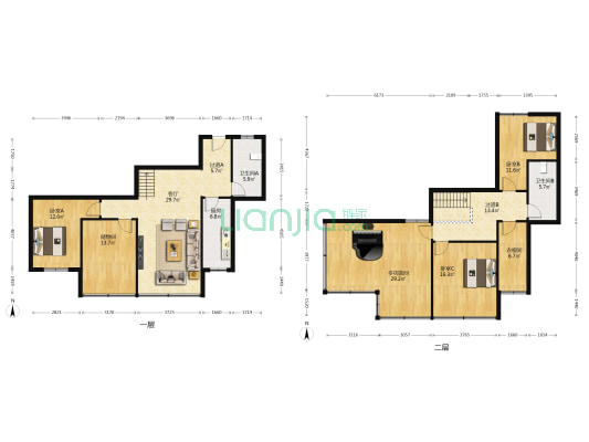 化工路经房小区 4室1厅2卫 153平方