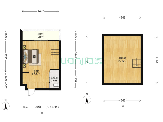 丽日世纪金鼎 1室0厅1卫 48平方