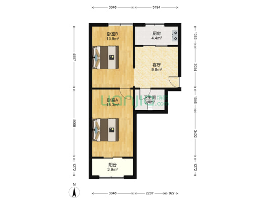 马庄大街 2室1厅1卫 66平方