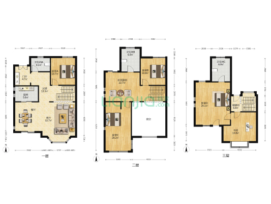 保利海上五月花(别墅) 6室1厅3卫 192平方