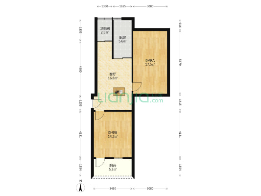 龙狮桥综合楼 2室1厅1卫 71平方