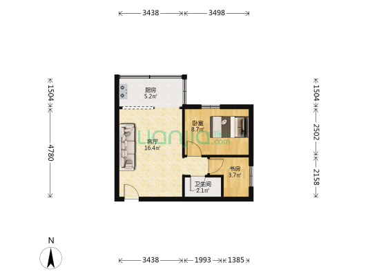 锦满楼 2室1厅1卫 47平方