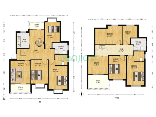 蓬曦园A3区 1室0厅2卫 205平方
