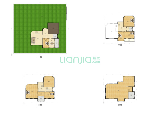 锦竹别墅 6室2厅4卫 645平方
