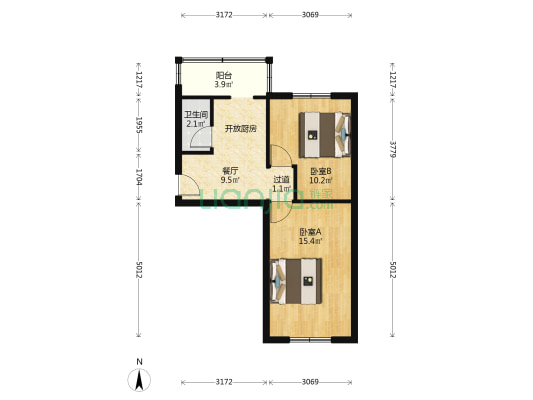 骏骥里 2室1厅1卫 49平方