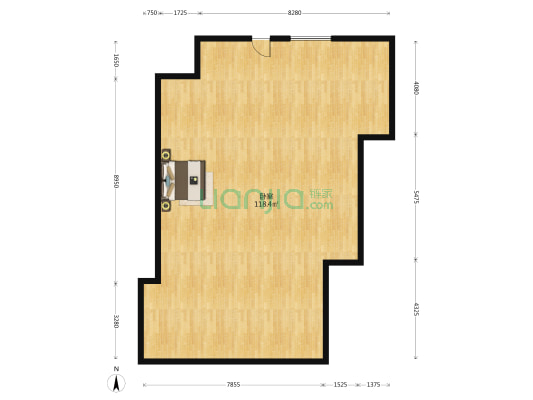 满庭芳 1室0厅0卫 134平方