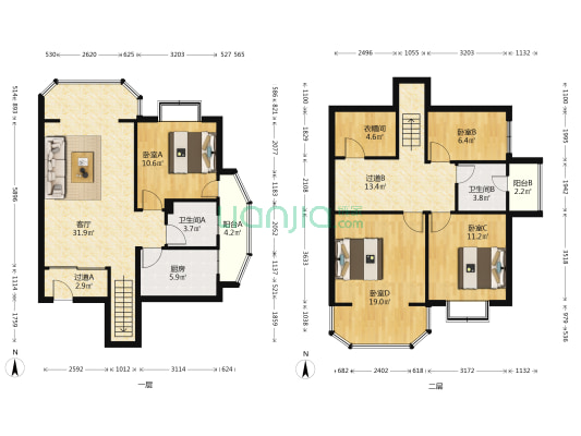新安西巷 4室1厅2卫 150平方