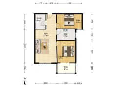 精装修，纯新房，电梯房，高楼层视野好，有钥匙随时看-涿州幸福小区(涿州)户型图