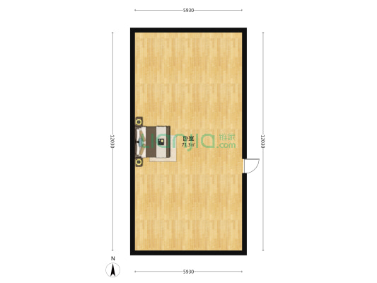 联邦新城 1室0厅0卫 62平方