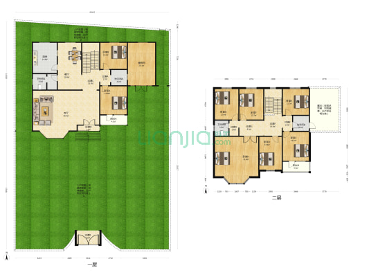 画家村别墅 8室2厅4卫 338平方