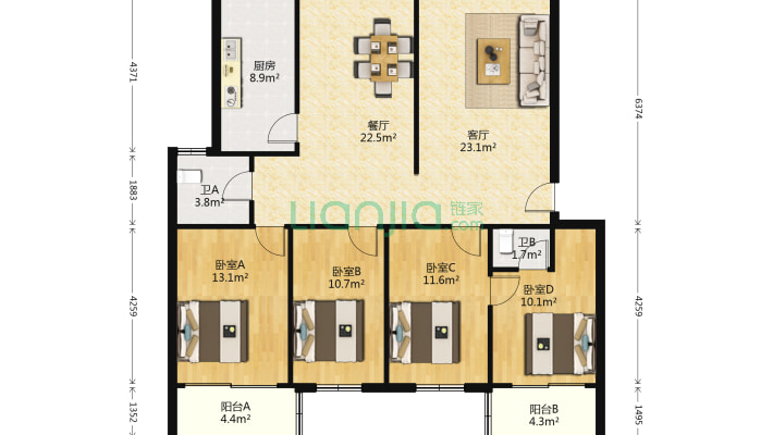 区委院内宿舍二手房实景图